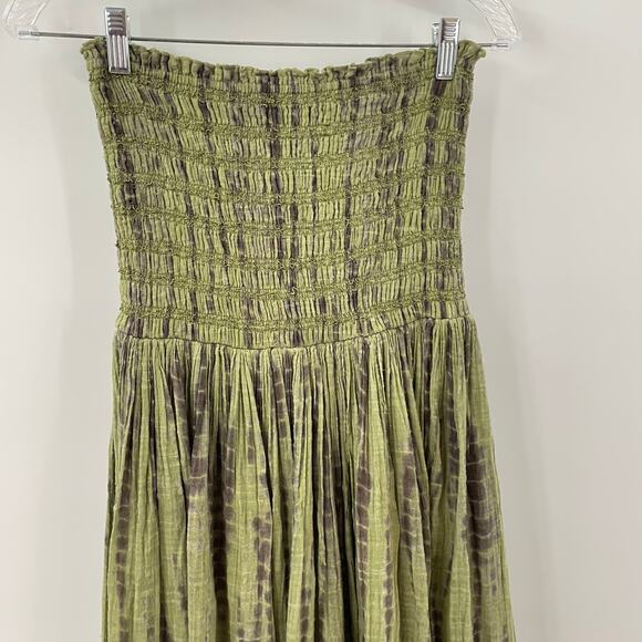 Free People One Ravenna Printed Convertible Maxi Skirt Earth Combo Tie Dye XS - Picture 6 of 13